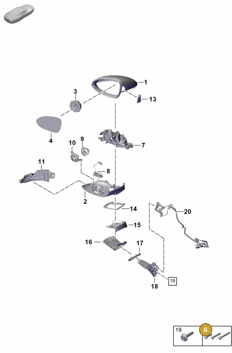 971858689 — Porsche Panamera (2023-2025) diagram p62809500, position 6