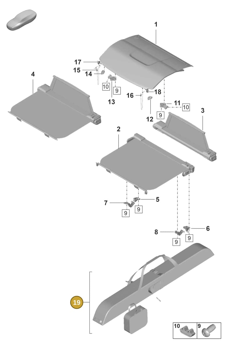 971860837 — Porsche Panamera (2023-2025) diagram p58807450, position 19