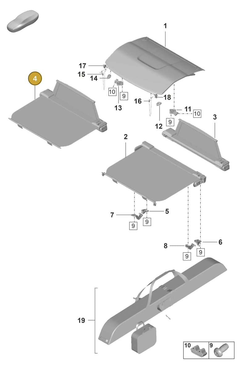 971861317EOS1 — Porsche Panamera (2020-2023) diagram p58807450, position 4
