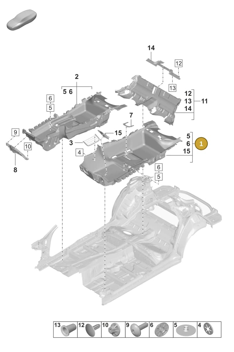 971863101CK9M0 — Porsche Panamera (2020-2023) diagram p58807100, position 1