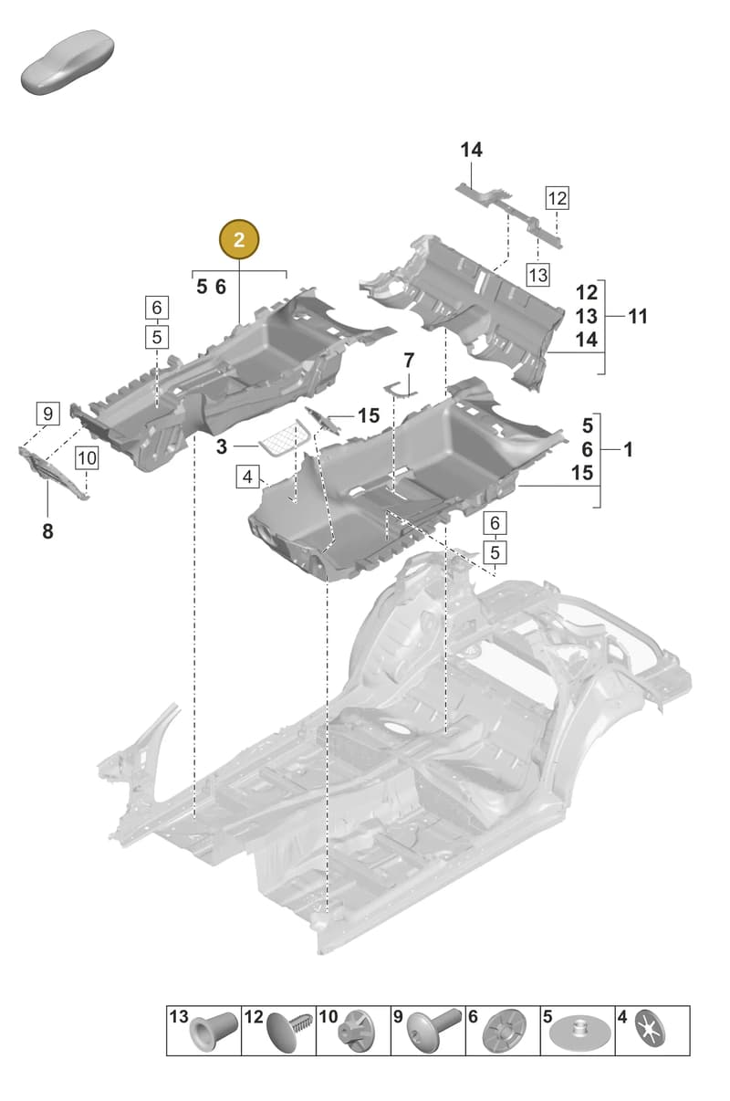 971863102DA9M0 — Porsche Panamera (2020-2023) diagram p58807100, position 2