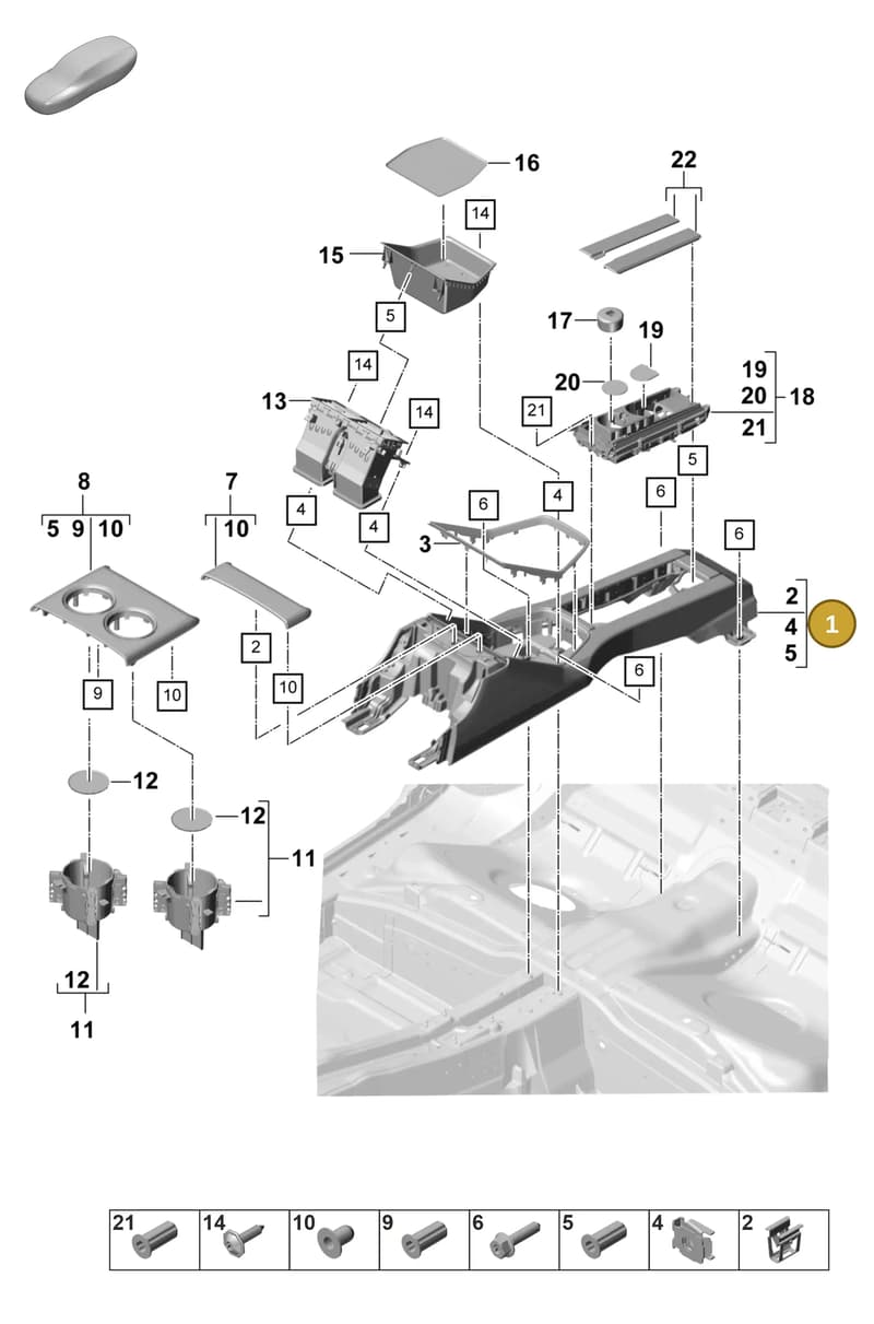 971863241CDOG6 — Porsche Panamera (2020-2023) diagram p58809300, position 1