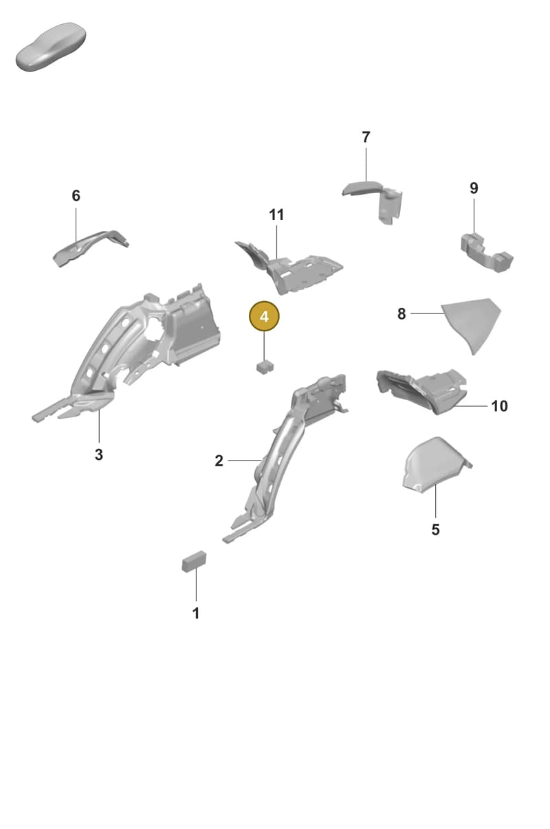 971863559 — Porsche Panamera (2020-2023) diagram p58807760, position 4