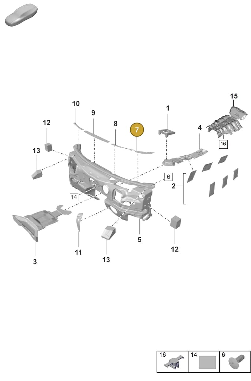 971863839 — Porsche Panamera (2020-2023) diagram p58807720, position 7