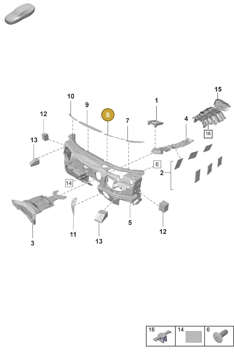 971863855 — Porsche Panamera (2020-2023) diagram p58807720, position 8