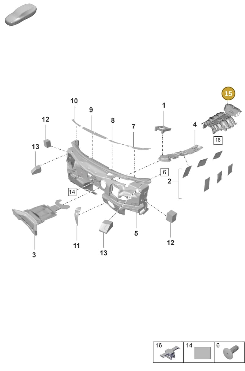 971863870 — Porsche Panamera (2020-2023) diagram p58807720, position 15