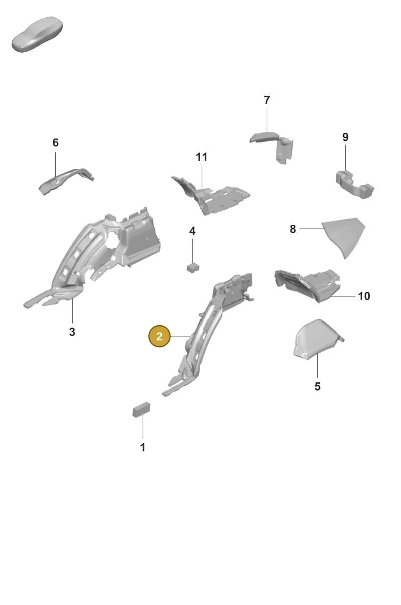 971864929 — Porsche Panamera (2020-2023) diagram p58807760, position 2