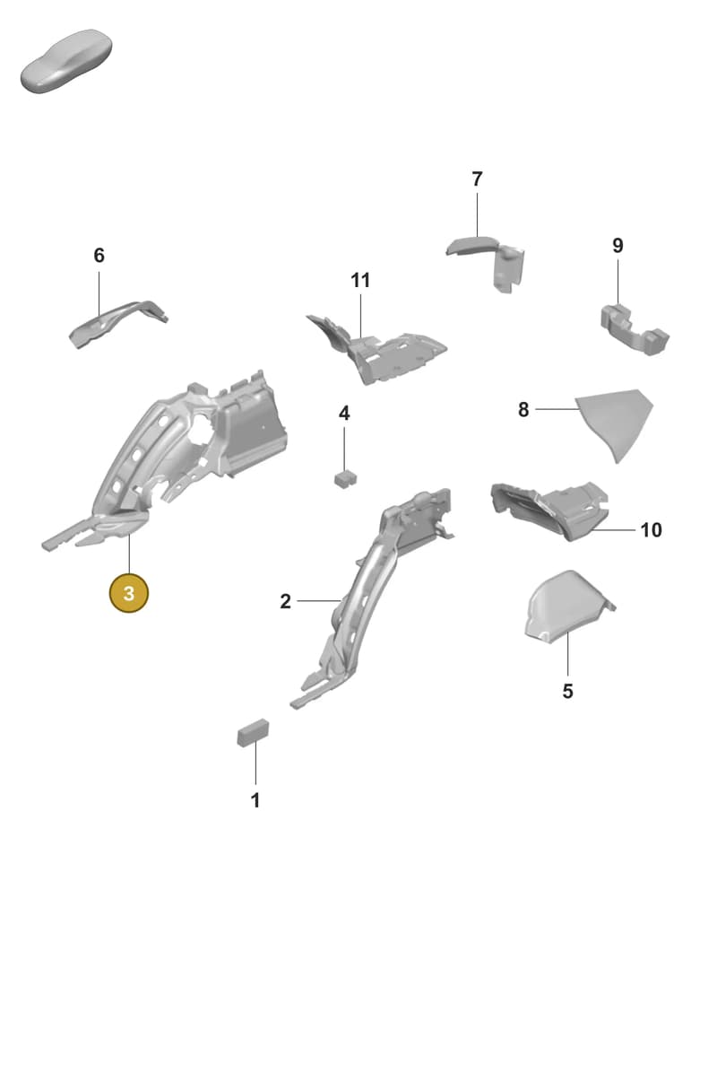 971864930 — Porsche Panamera (2020-2023) diagram p58807760, position 3
