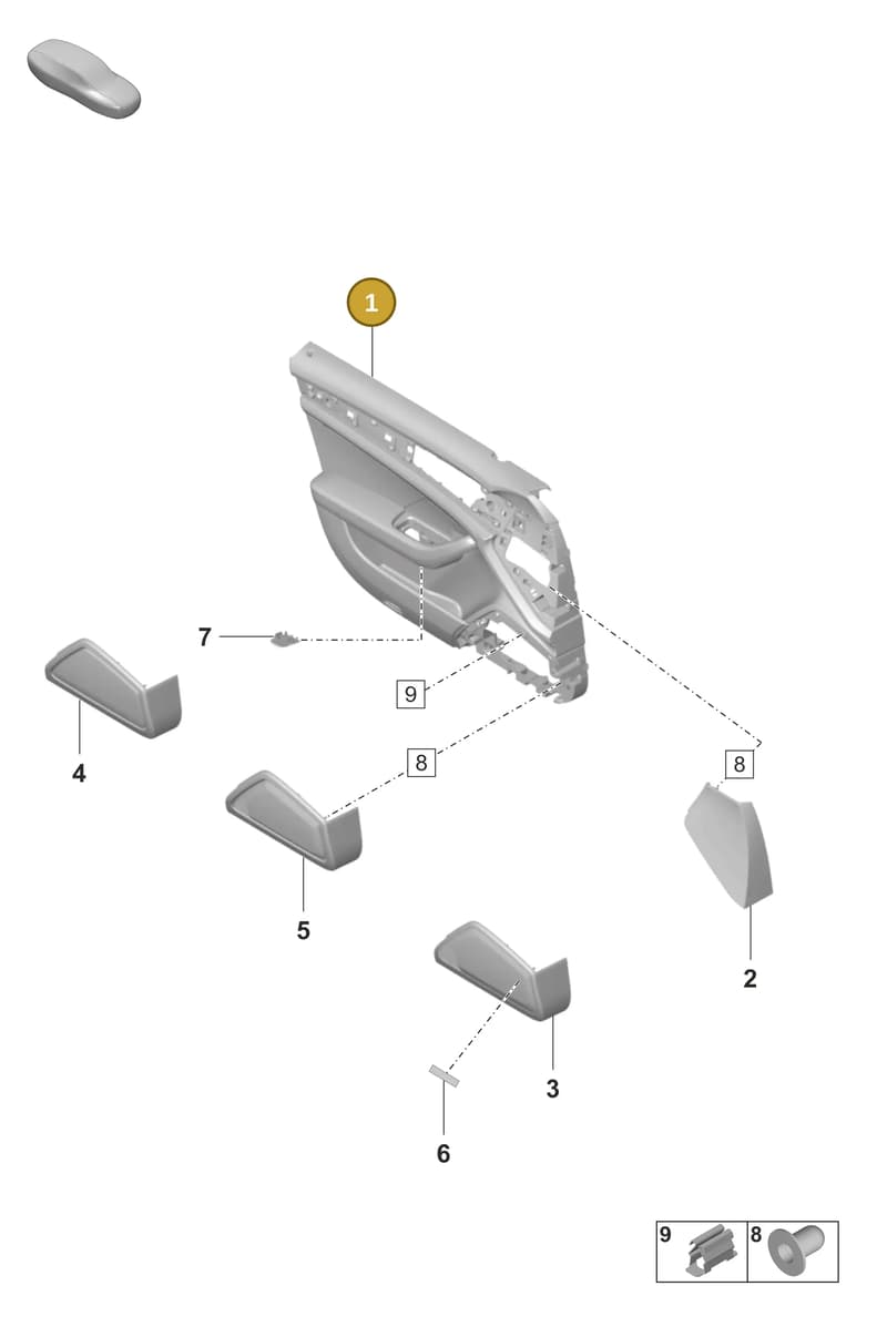 971867012DDQZ — Porsche Panamera (2020-2023) diagram p58808000, position 1