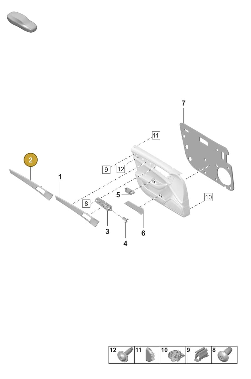 971867062AROR2 — Porsche Panamera (2020-2023) diagram p58808400, position 2