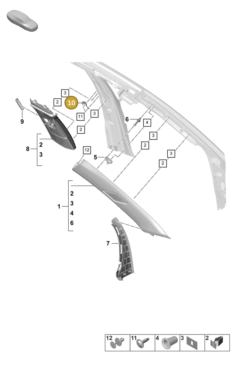 971867192 — Porsche Panamera (2020-2023) diagram p58807200, position 10