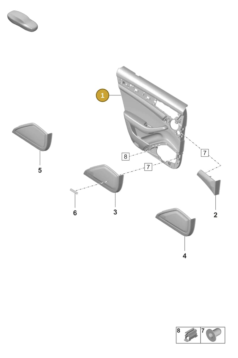 971867211LDQZ — Porsche Panamera (2020-2023) diagram p58808500, position 1