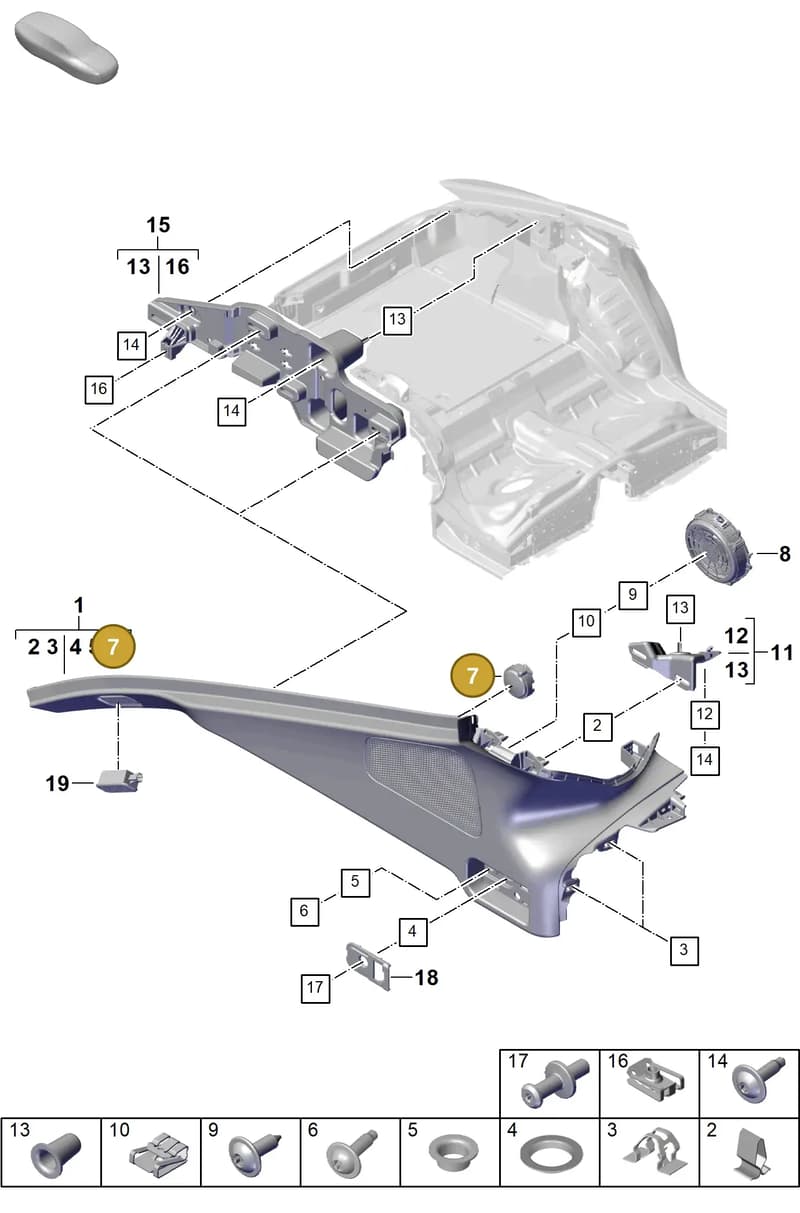 971867597 — Porsche Panamera (2023-2025) diagram p62807400, position 7
