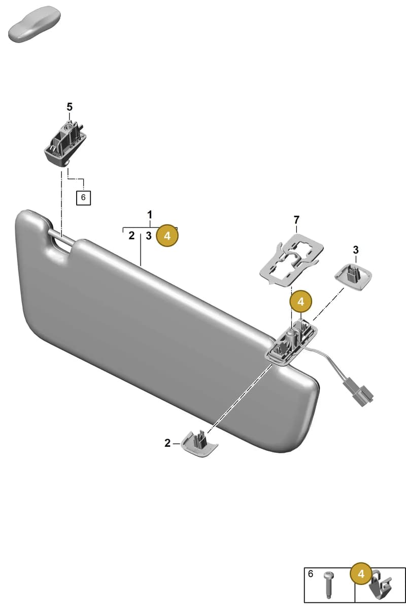 971867633 — Porsche Panamera (2023-2025) diagram p62807650, position 4