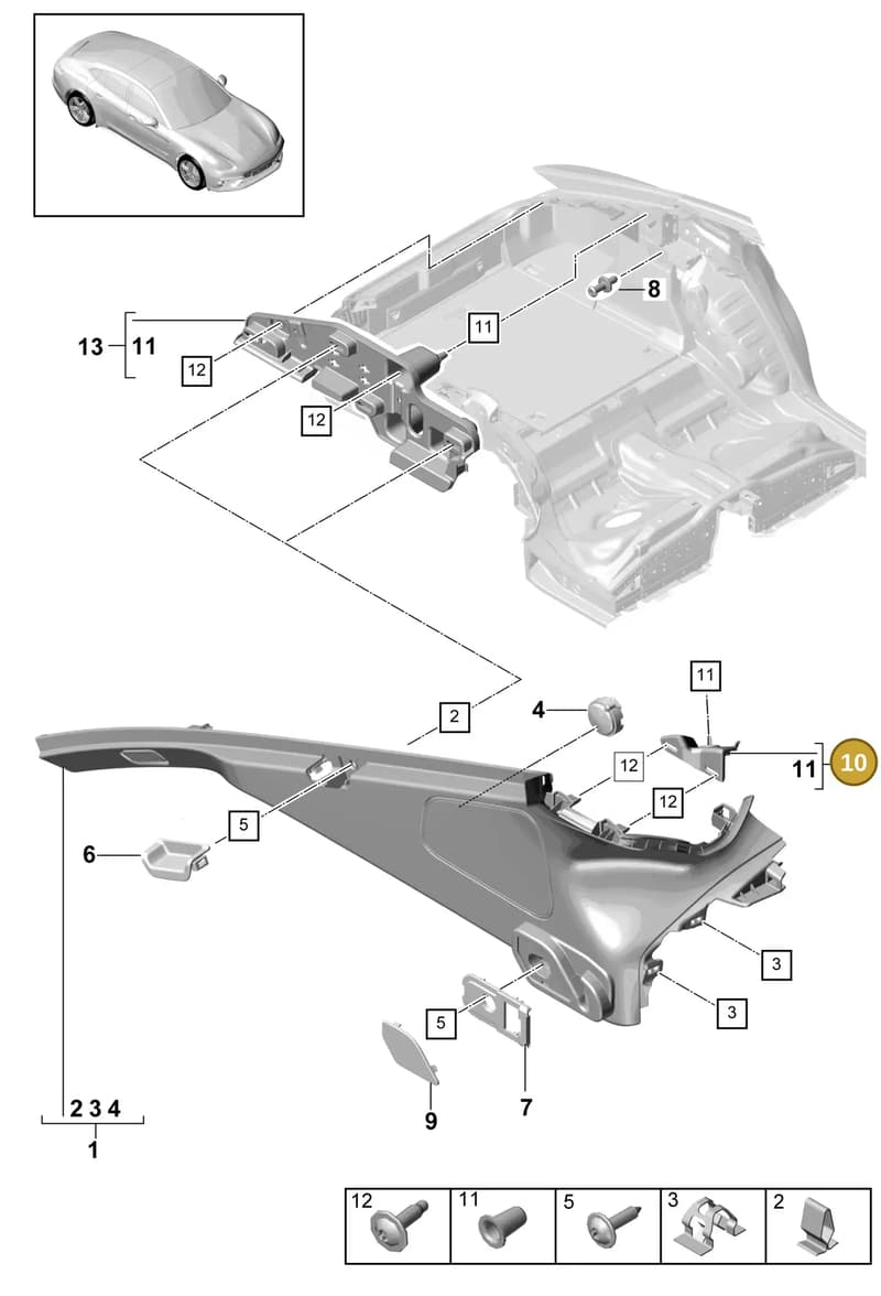 971867892 — Porsche Panamera (2016-2020) diagram p49807040, position 10