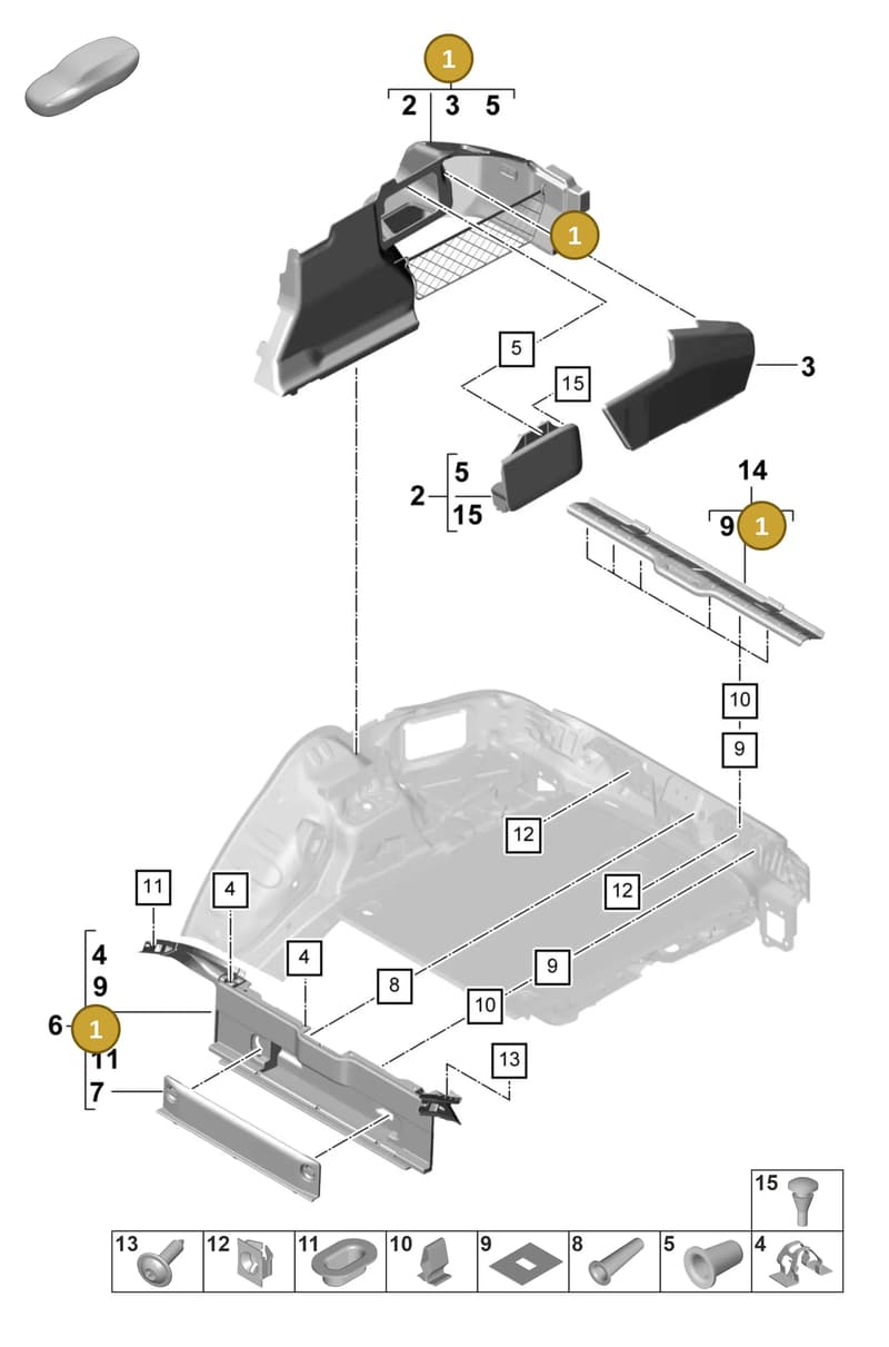 971868224B7K0 — Porsche Panamera 4 Hybrid (2020-2023) diagram p58807500, position 1