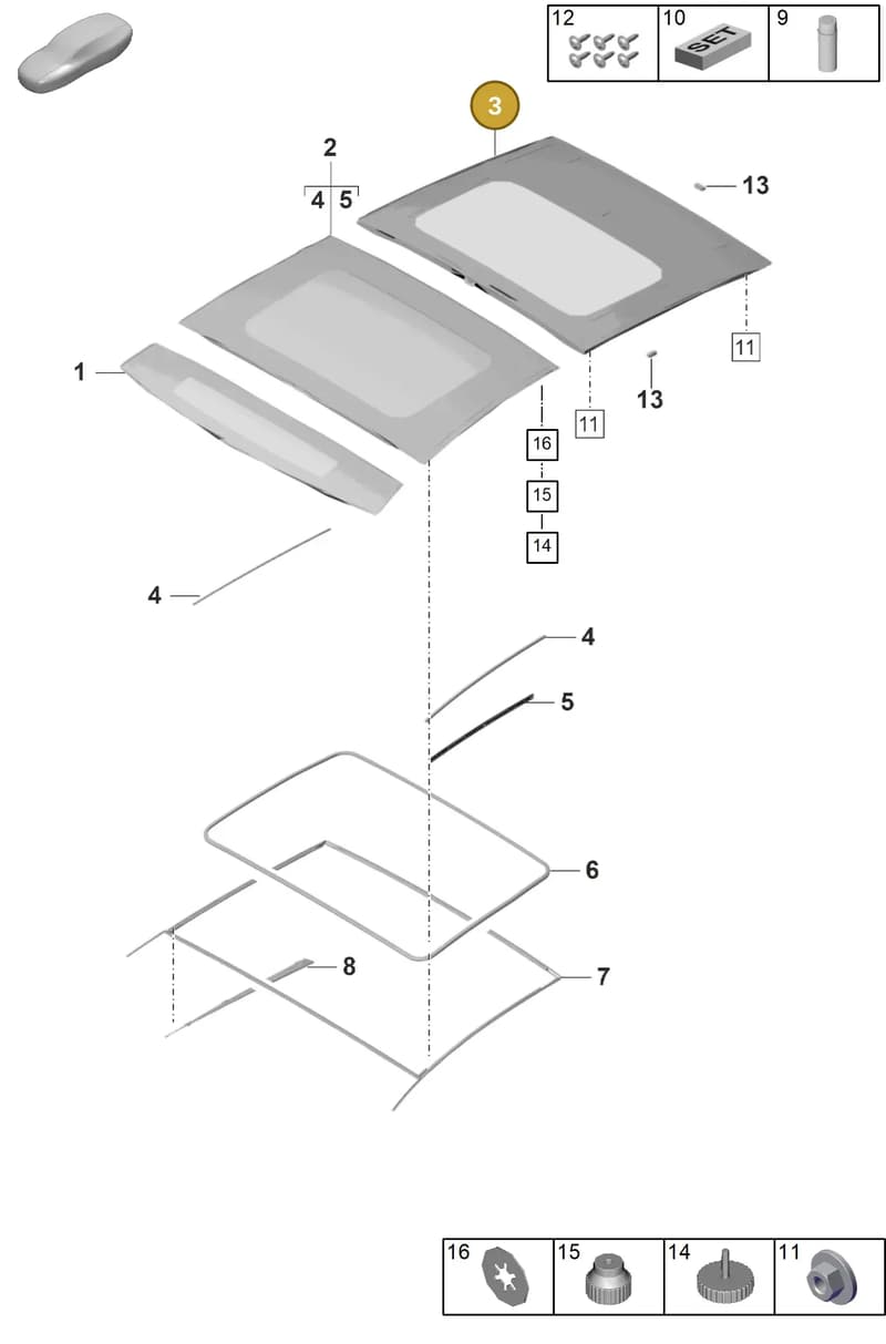971877058C — Porsche Panamera (2023-2025) diagram p62811000, position 3