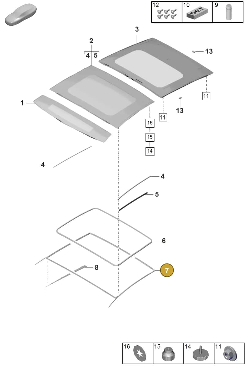 971877223 — Porsche Panamera (2023-2025) diagram p62811000, position 7