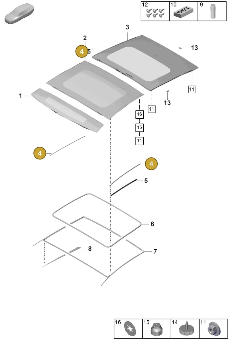 971877467 — Porsche Panamera (2023-2025) diagram p62811000, position 4