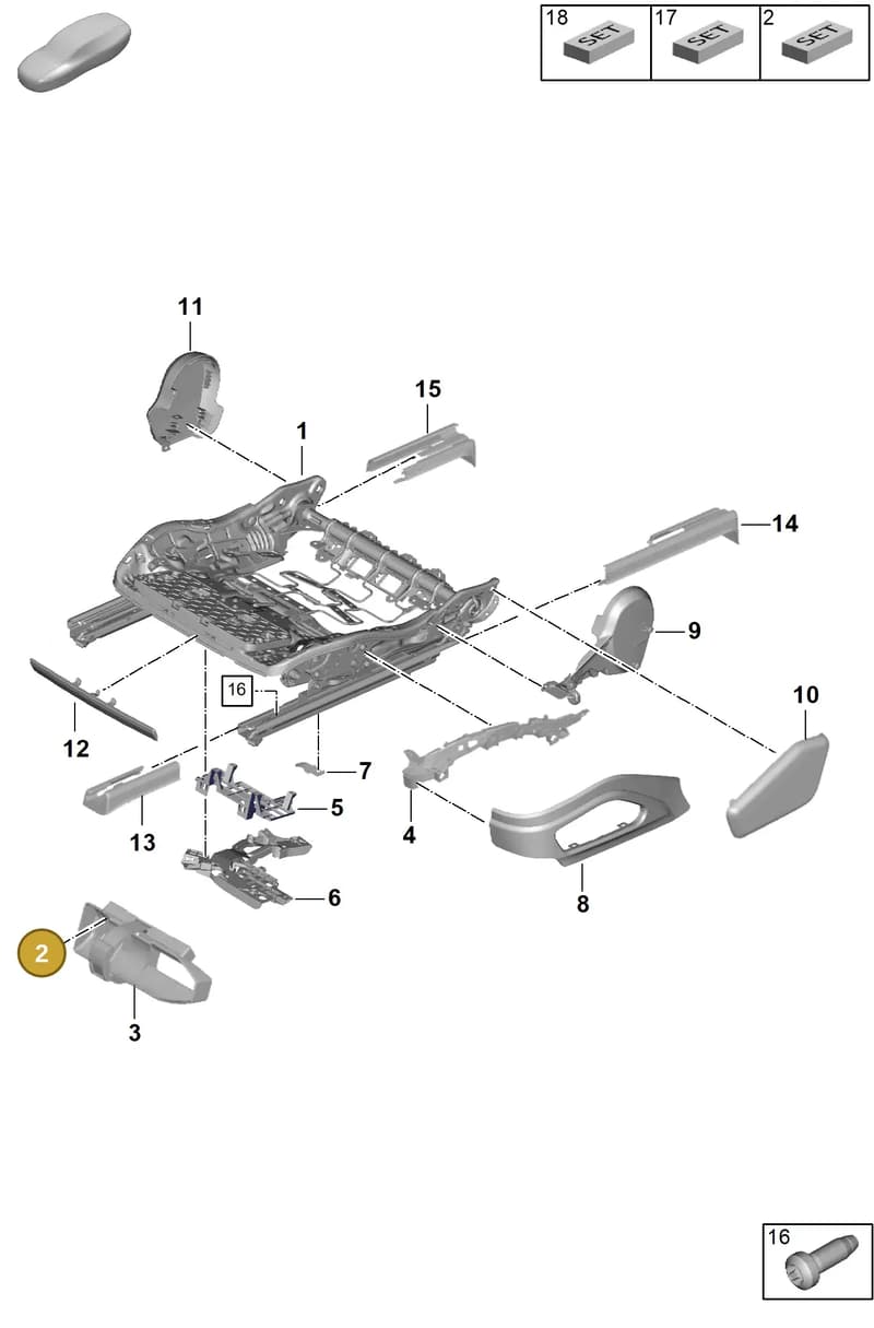 971881145A — Porsche Panamera (2023-2025) diagram p62817120, position 2