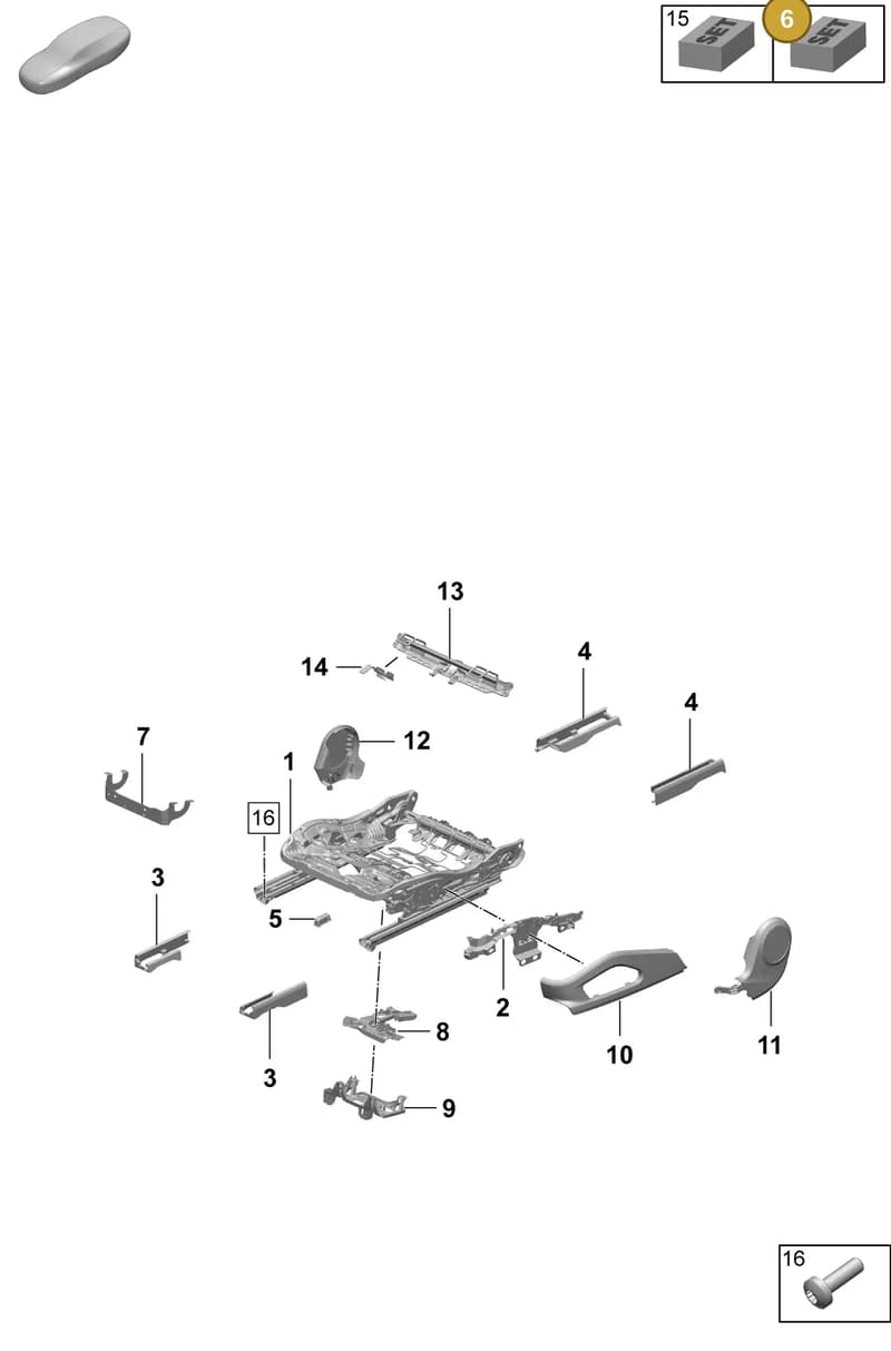 971881145A — Porsche Macan (2024-2024) diagram p61817100, position 6