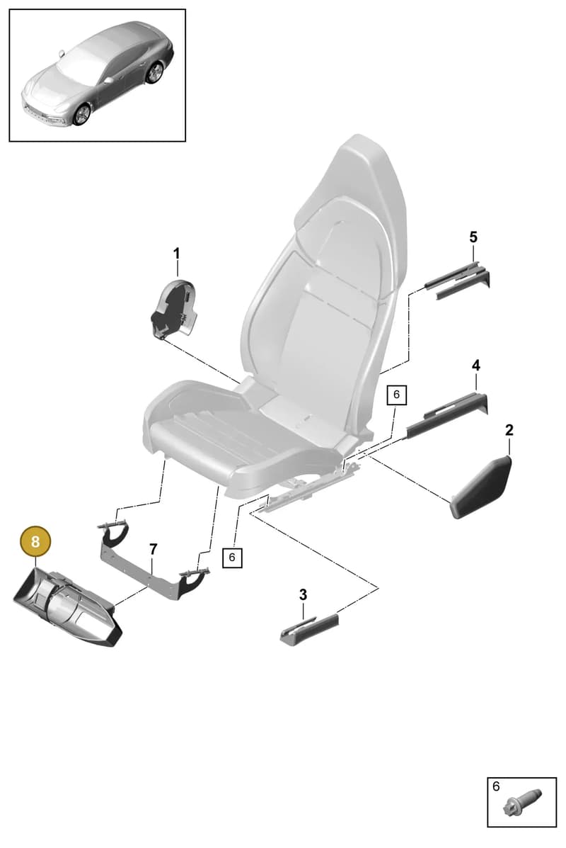 971881150 — Porsche Panamera (2016-2020) diagram p49817000, position 8