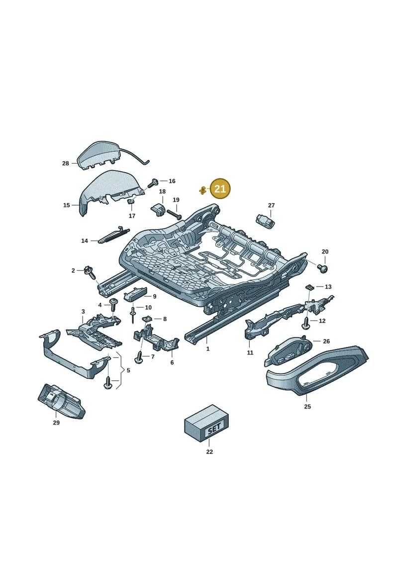 971881280 — Audi RS e-tron GT (2020-2025) diagram 4j1881000, position 21