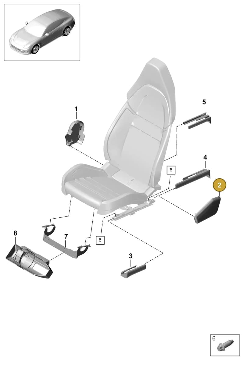 971881375F — Porsche Panamera (2016-2020) diagram p49817000, position 2