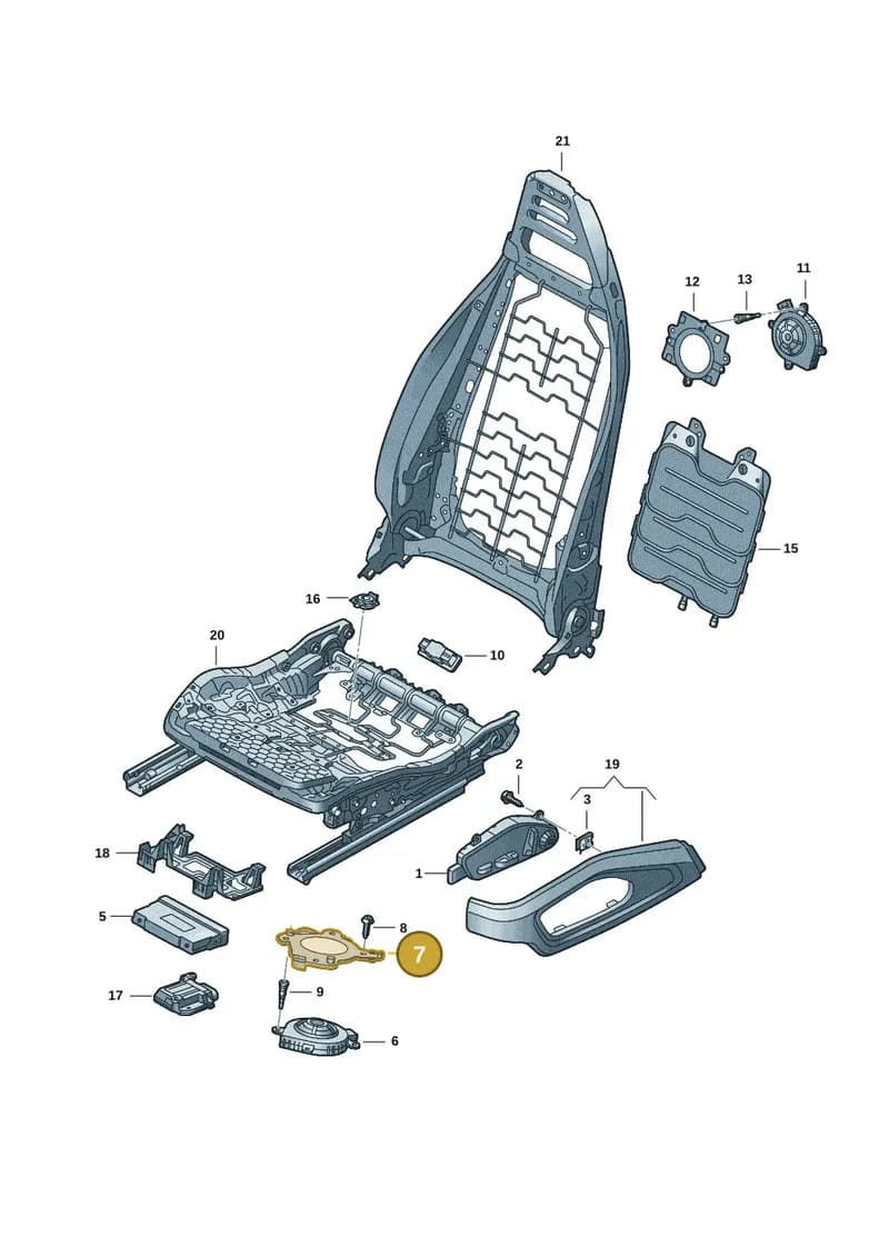 971881538A — Audi RS e-tron GT (2020-2025) diagram 4j1959200, position 7