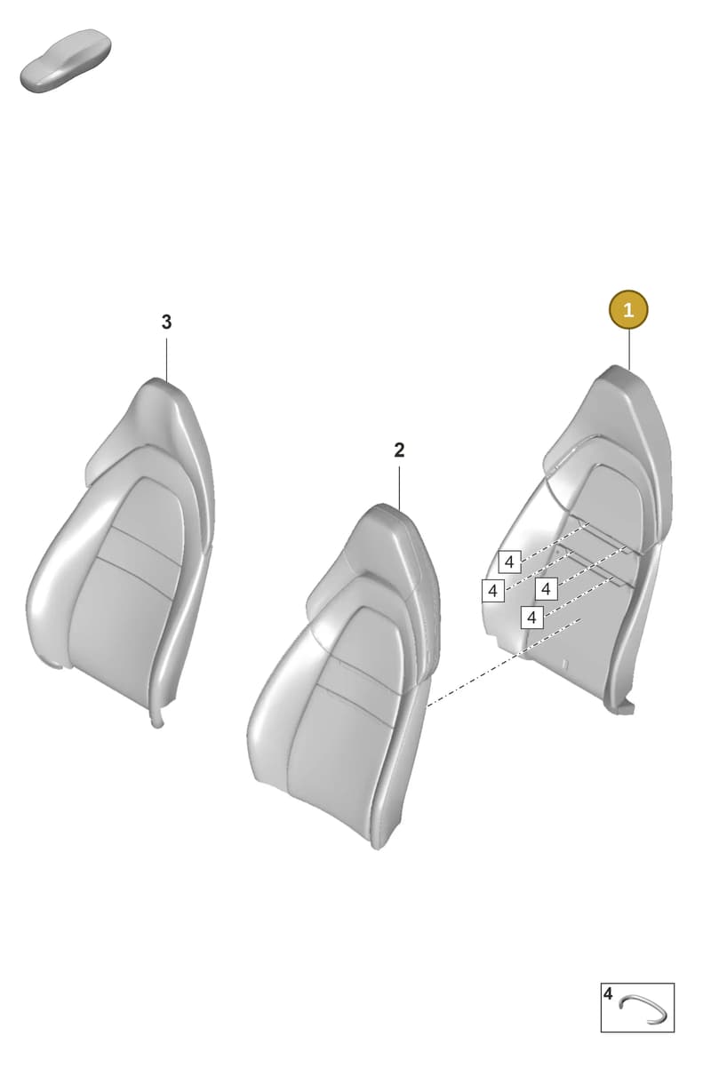 971881551M — Porsche Panamera (2020-2023) diagram p58817300, position 1