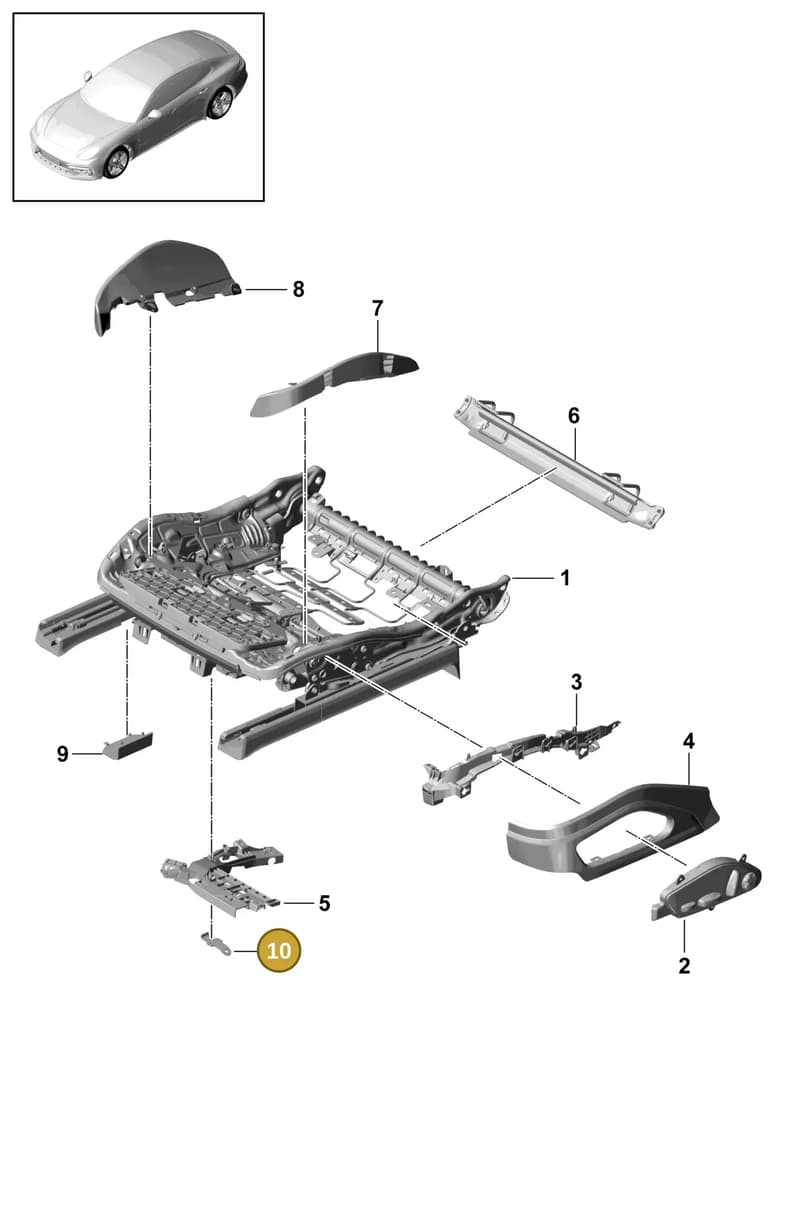 971881561 — Porsche Panamera (2016-2020) diagram p49817080, position 10