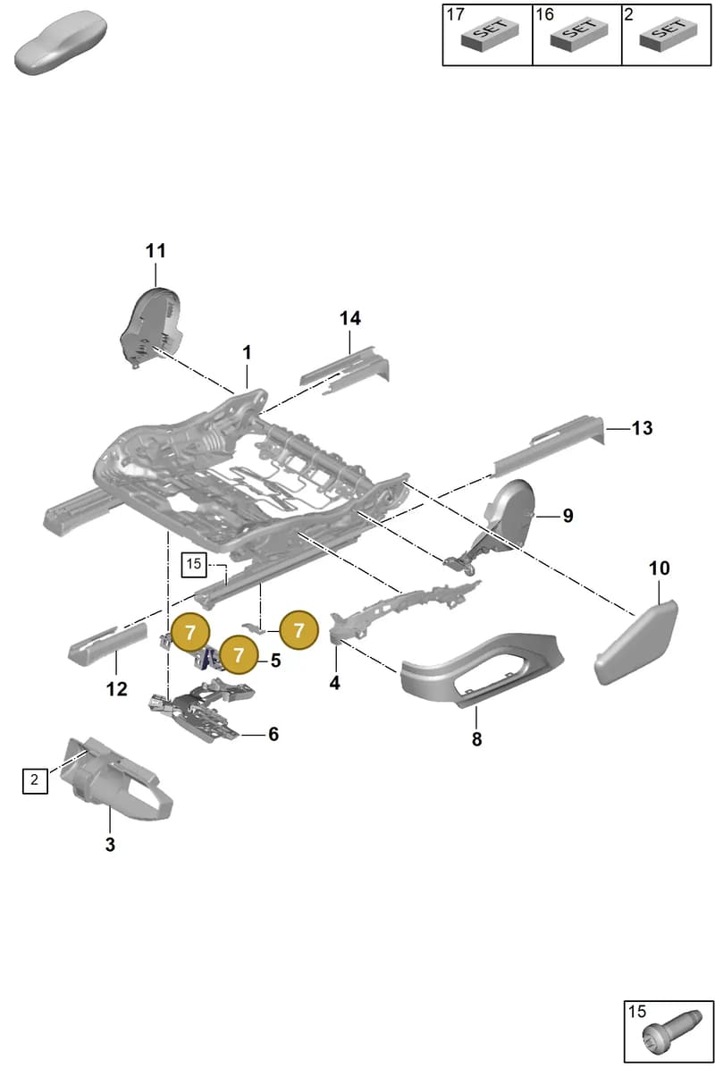 971881561 — Porsche Panamera (2023-2025) diagram p62817100, position 7