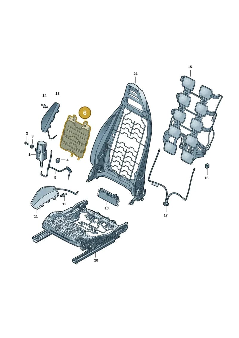 971881710D — Audi RS e-tron GT (2020-2025) diagram 4j1959250, position 6