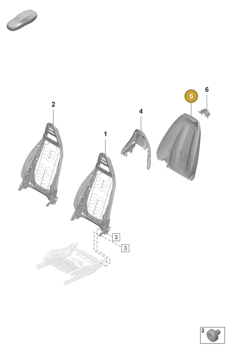 971881971BC85 — Porsche Panamera (2020-2023) diagram p58817020, position 5