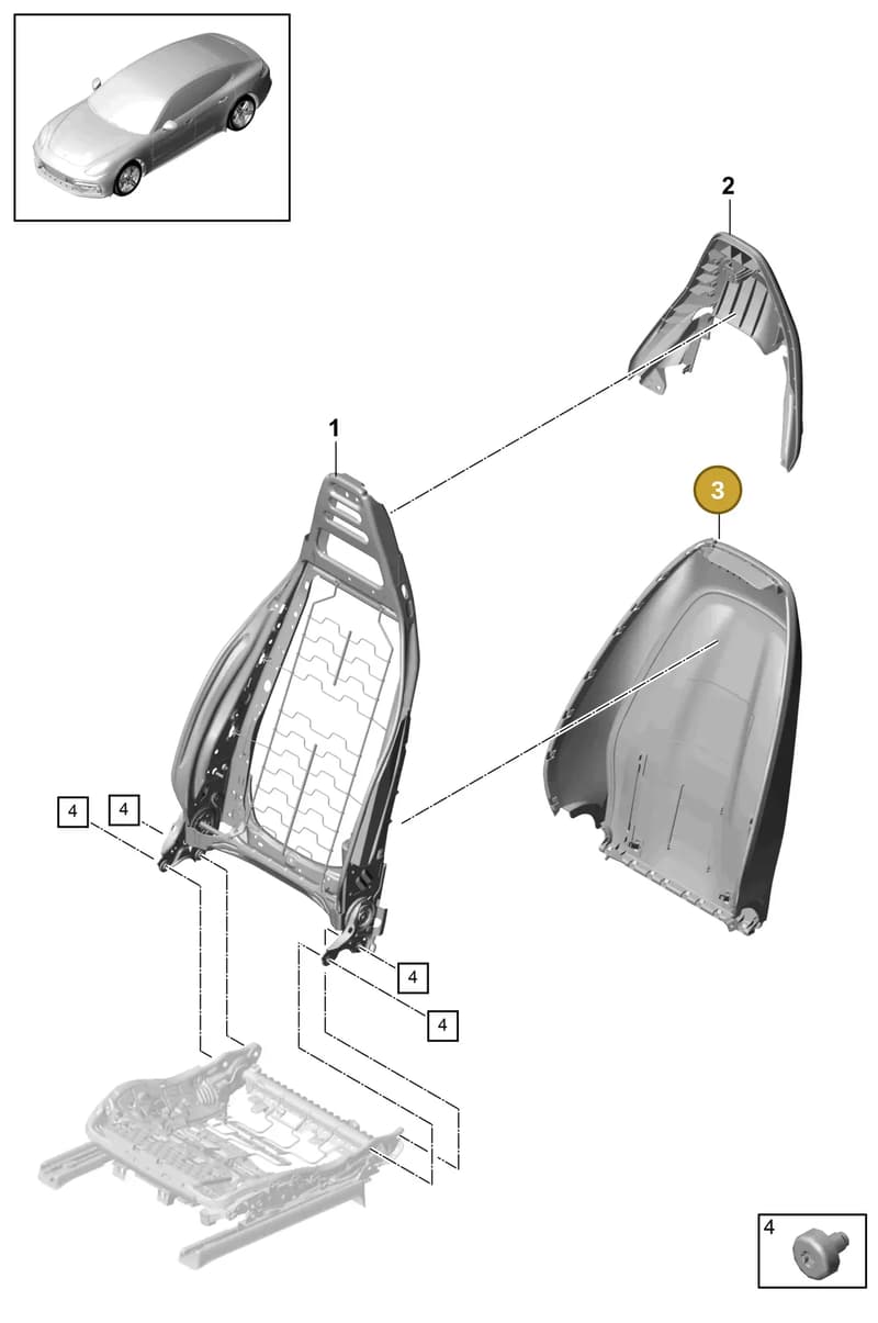 971881971TOK6 — Porsche Panamera (2016-2020) diagram p49817010, position 3