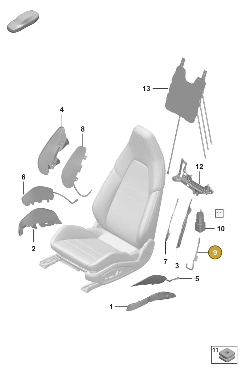 971882122 — Porsche 911 (2024-2025) diagram p53817620, position 9