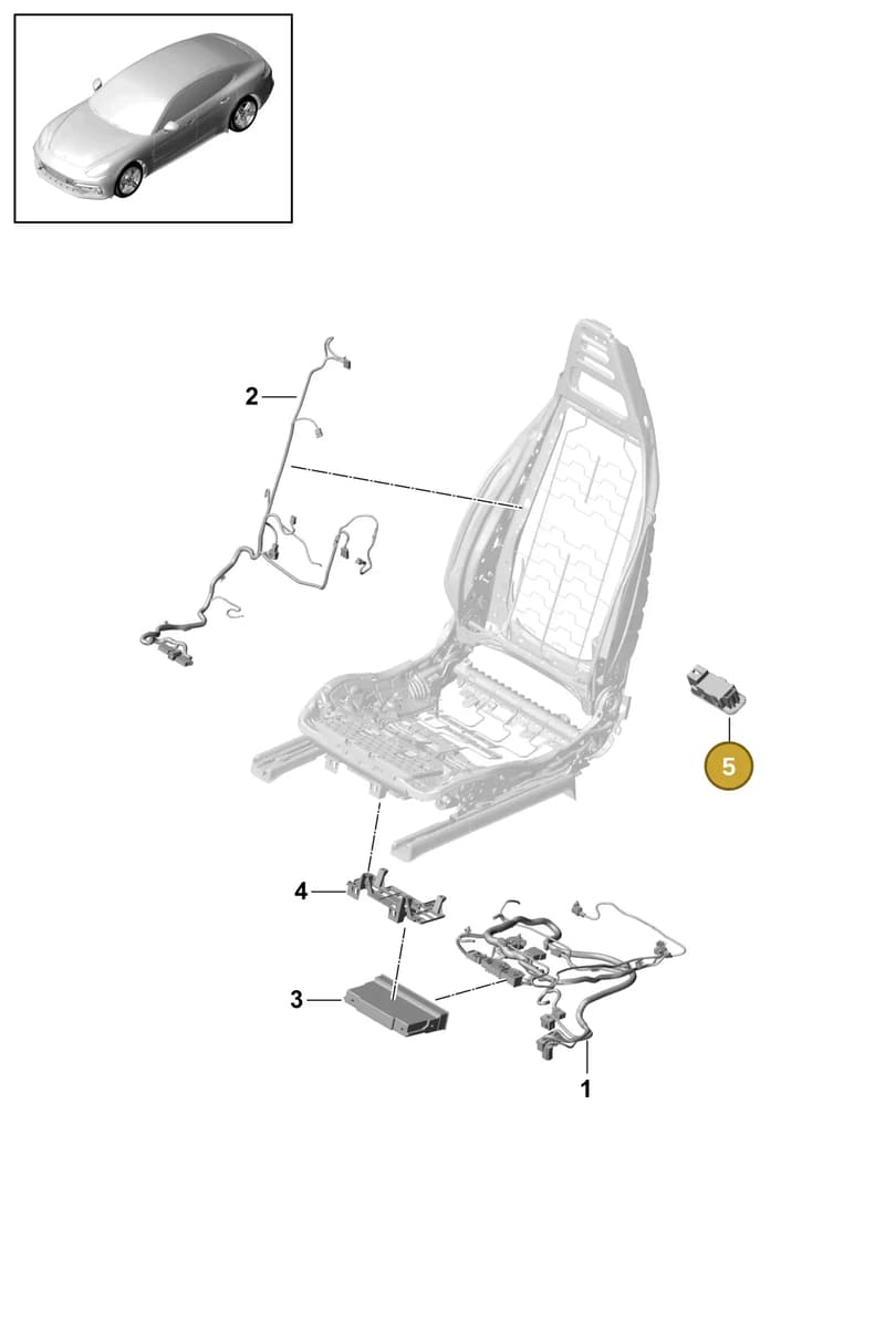 971882607 — Porsche Panamera (2016-2020) diagram p49817050, position 5