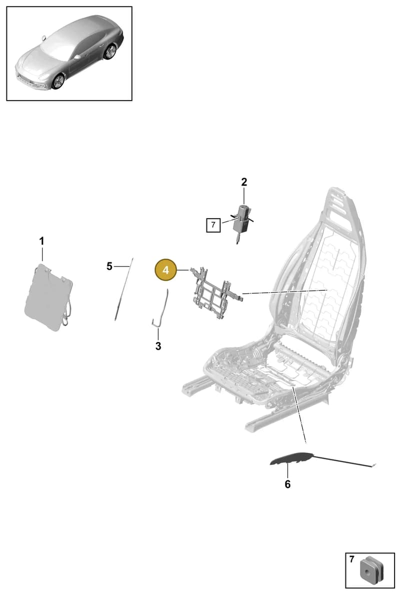 971882607 — Porsche Panamera (2016-2020) diagram p49817090, position 4