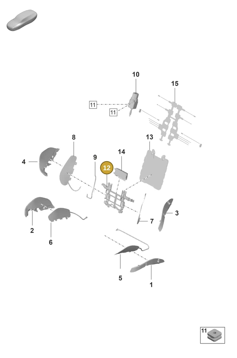 971882607 — Porsche Panamera (2020-2023) diagram p58817620, position 12