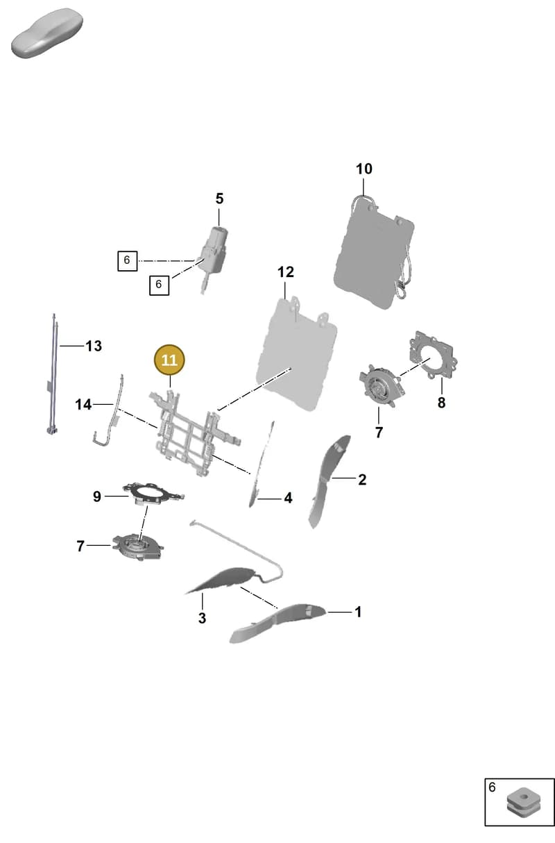 971882607 — Porsche Panamera (2023-2025) diagram p62817620, position 11