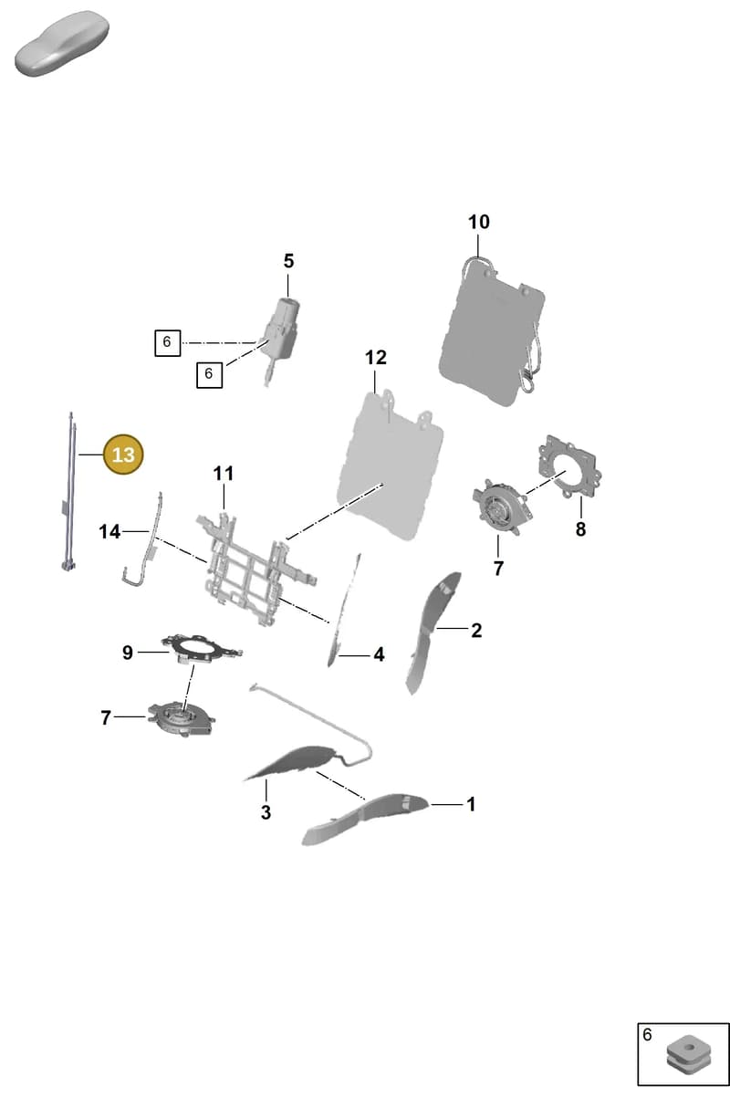 971882701 — Porsche Panamera (2023-2025) diagram p62817620, position 13