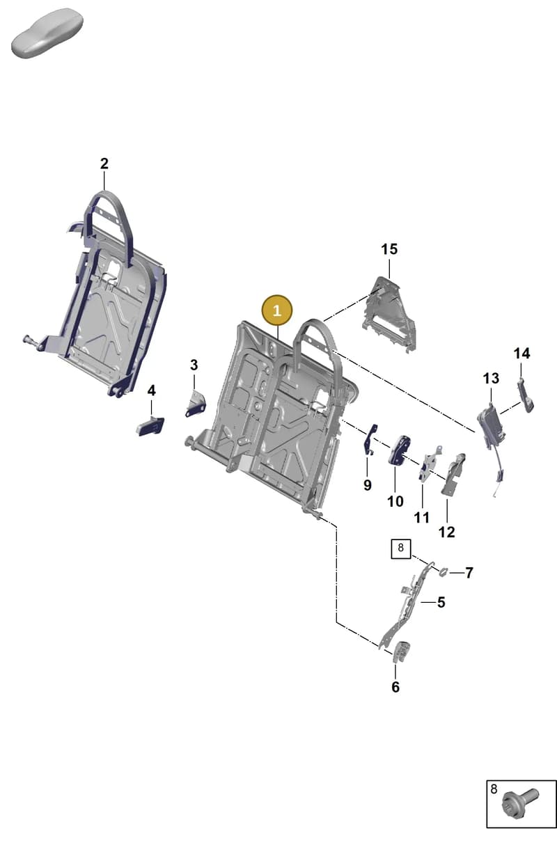971885045K — Porsche Panamera (2023-2025) diagram p62818000, position 1