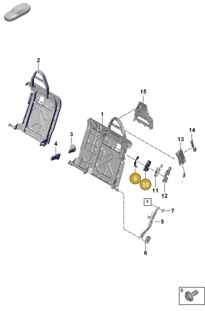 971885281 — Porsche Panamera (2023-2025) diagram p62818000, position 9+10