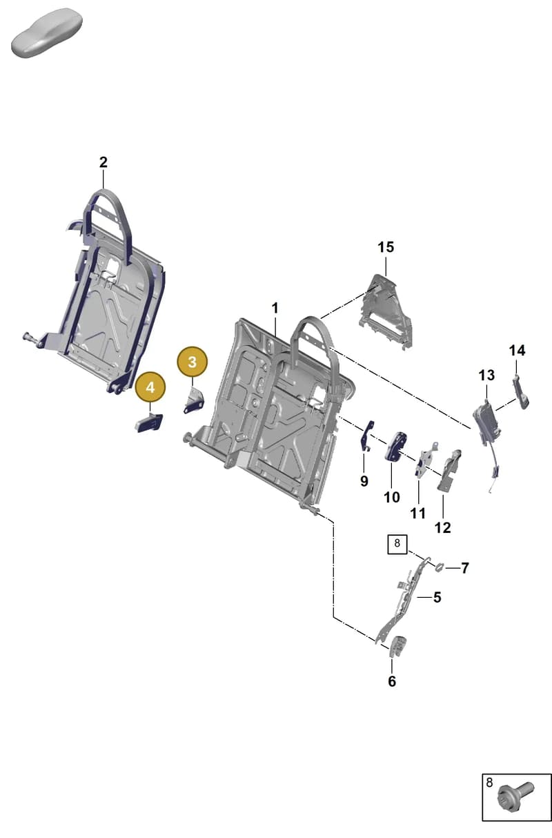 971885712A — Porsche Panamera (2023-2025) diagram p62818000, position 3+4