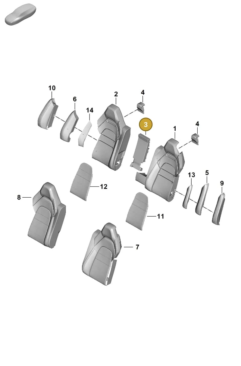 971885883B — Porsche Panamera (2023-2025) diagram p62818300, position 3