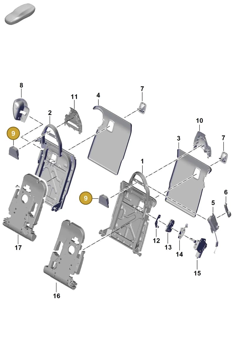 971885913 — Porsche Panamera (2023-2025) diagram p62818015, position 9