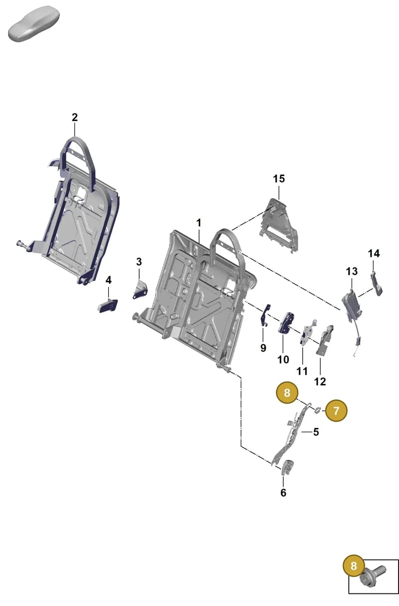 971885939B — Porsche Panamera (2023-2025) diagram p62818000, position 7+8