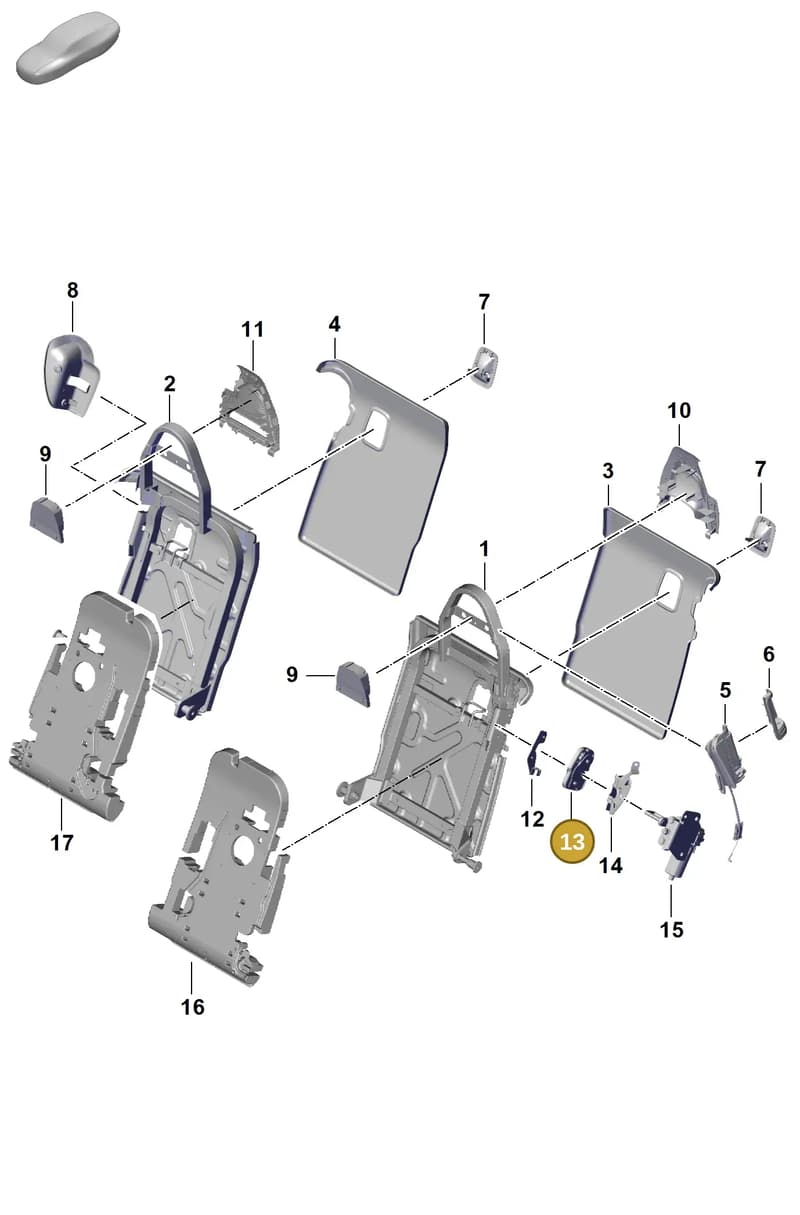971886482A — Porsche Panamera (2023-2025) diagram p62818015, position 13
