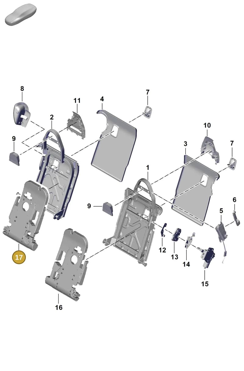 971886910A — Porsche Panamera (2023-2025) diagram p62818015, position 17