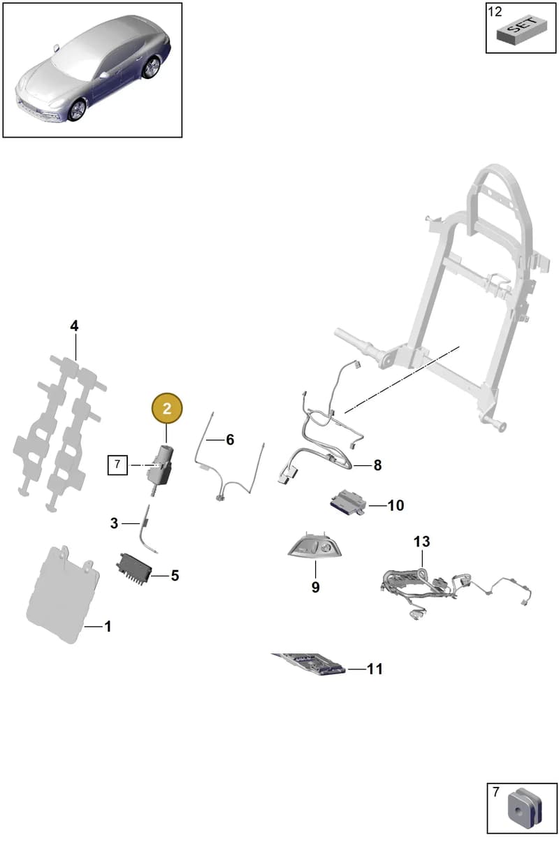 971898037 — Porsche Panamera (2020-2023) diagram p49818060, position 2
